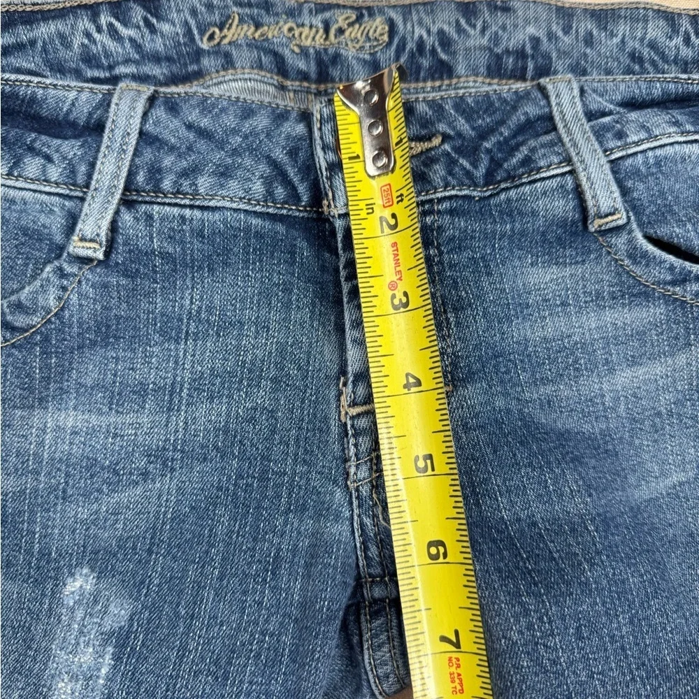 American Eagle Outfitters Jeans Womens Size 4 Blue Medium Wash Slim Straight